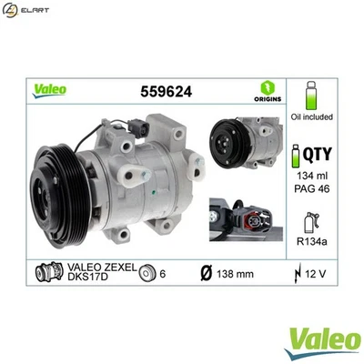 COMPRESSOR AIR CONDITIONING 559624 FOR MAZDA CX-7/SUV 3 ATENZA/Hatchback/Wagon - Image 1 of 4
