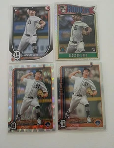 2025 Topps Chrome - Jackson Jobe Raywave Refractor #249 + Base Bowman 4 Karten LOT - Bild 1 von 2