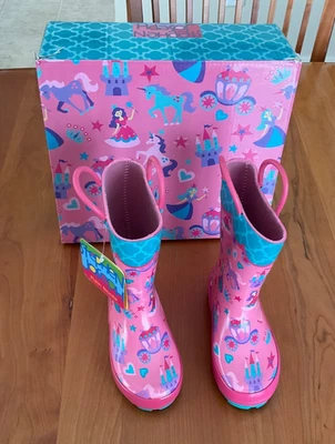 Novas Botas de Chuva Stephen Joseph Meninas Princesa Tamanho Infantil 7 - Imagem 1 de 4