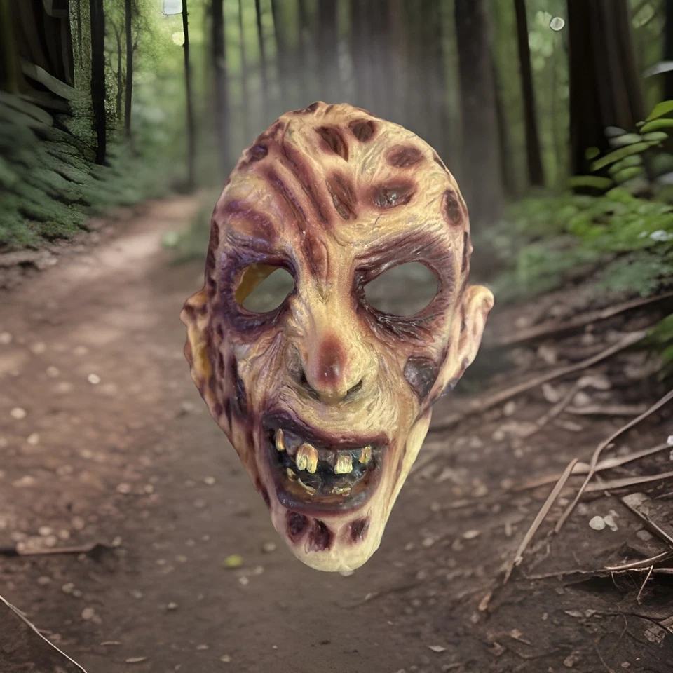 2004 NLP Nightmare on Elm Street Adult Freddy Krueger Latex Mask Halloween Mask - Image 1 of 4