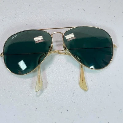 VINTAGE B&L Ray Ban Aviator Sunglasses 62-14 L2846 Arista Large Metal II G15 - Image 1 of 4