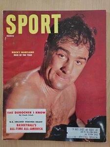 SPORT Magazine - March 1955 - Rocky Marciano Cover H - Picture 1 of 3