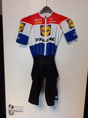 Original Santini Lidl Trek 2025 Zeitfahranzug kurz arm Meister Niederlande (M) - Bild 1 von 2
