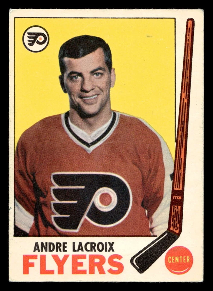 1969-70 O-Pee-Chee #98 Andre Lacroix Excellent+ Flyers OPC ID:473353 - Image 1 of 2