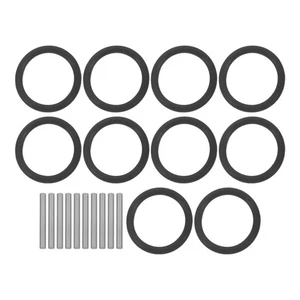 10 juegos de anillos de retención de taladro de coche con pasador de arandela de delantal de enchufe de conductor - Imagen 1 de 12
