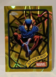 2025 Topps Chrome Marvel - Spider-Boy - #57 Yellow Lava NM/M - Picture 1 of 4