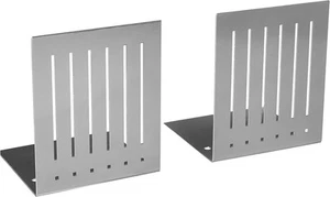 Spectrum Diversified Rectangle Bookends, Large, Pewter - Picture 1 of 8