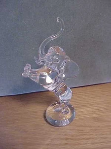 HERMOSO CRISTAL SOPLADO A MANO CIRCO ELEFANTE CRIANDO - FIRMADO CORNELL '81 - Imagen 1 de 7