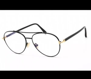 TOM FORD 5684-B TF 5684B 001 Black/Gold Eyeglasses Frame Eyewear 55-15-140 - Picture 1 of 12