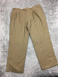 Ralph Lauren Dress Pants Mens Size 35x30 Brown Straight Leg - Picture 1 of 15