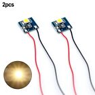 Practical SMD LED Lights Pre-Wired Model 10x10mm 20cm 2pcs 3528 LED For HO/OO