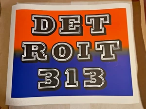 Ben Eine "Detroit 313" - Limited Edition - Screen Print, 1XRUN - 27.5" x 22" In - Picture 1 of 3