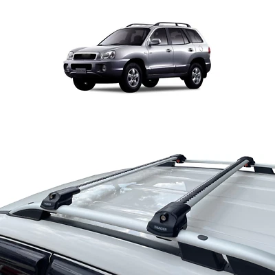 Roof Racks Cross Bars Anti theft  Black - Gray For Hyundai Santa Fe 2009-2012 - Image 1 of 4
