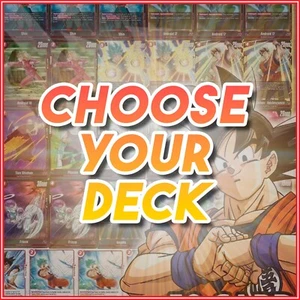DRAGON BALL SUPER FUSION STARTER DECK CARDS Broly Vegeta Goku Frieza Bardock - Picture 1 of 8