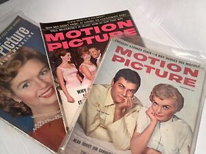 Vintage Motion Picture Magazine, Lot of 3, 1953 1958 1970