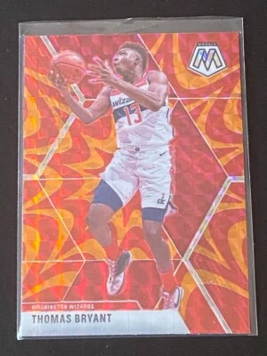 Thomas Bryant 2019-20 Panini Mosaic Prizm ReactiveOrange #142 Washington - Image 1 of 2