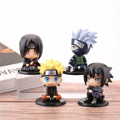 Anime Naruto Uzumaki Kakashi Sasuke Itachi Cute Anime Figures Toy Car Decor Gift - Image 1 of 4