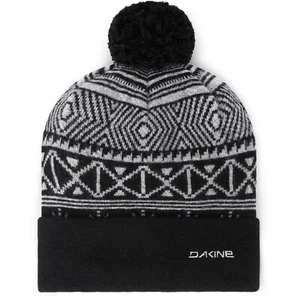 Dakine Blake Merino Wool Blend Jacquard Knit Fleece Lined Pom Cuff Beanie Black - Picture 1 of 2