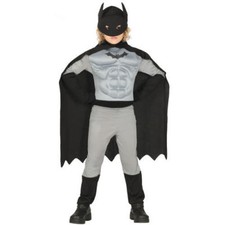 COSTUME BATMAN CARNEVALE BAMBINO VESTITO GUIRCA SUPEREROE BLACK HERO PIPISTRELLO