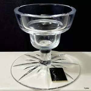 Oneida Crystal Candle Stick Holder 3.13in Clear Cut Foot - Picture 1 of 5