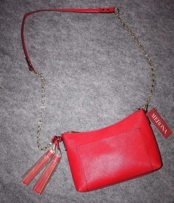 Merona Purse Rocket Red Chain Shoulder Strap Tassles NWT - Image 1 of 4