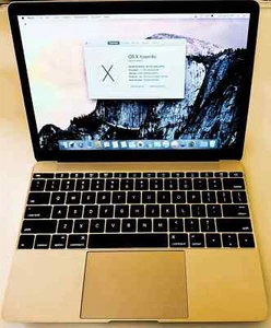 Apple MacBook 12 A1534 12" 1.1GHz Core-M 8GB RAM 256GB SSD Mac OSX  (2015, Gold) - Picture 1 of 11