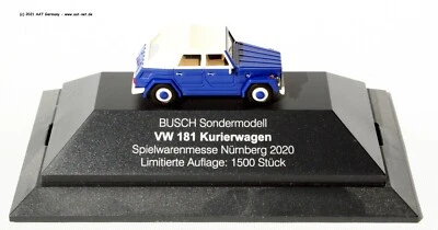 Busch H0 - VW 181 Kurierwagen Modello Speciale Spielwarenmesse 2020 Nuovo & Ovp - Immagine 1 di 3