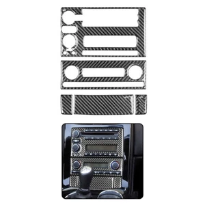Cubierta de consola central de fibra de carbono para Chevrolet Corvette C6 2005-2007 5 piezas - Imagen 1 de 11