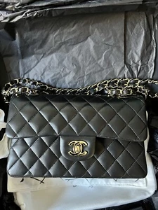 Chanel Classic Double Flap Bag Black Small - Picture 1 of 5
