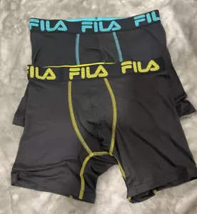 FILA Men's Underwear low Rise Trunk Boxer's Size Medium Pack of 2 - Picture 1 of 5
