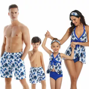 Swimsuit Underwear Bikini Bathing Beachwear Kids Mom Matching Family Outfits Set - Picture 1 of 16