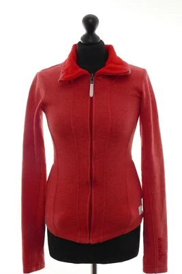 Bench Damen Fleecejacke Jacke XS rot Zip Stehkragen Fleece mit Baumwolle - Bild 1 von 4