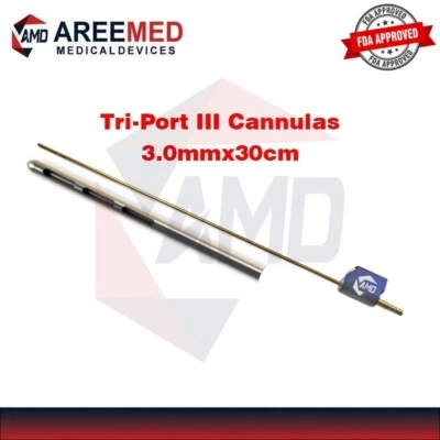 Tri-Port III Cannulas, 4.0mm, 30cm, Microaire Pal Fitting Cannula - Image 1 of 4