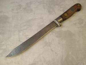 Cuchillo vintage prusiano de acero al carbono de 7 pulgadas - Imagen 1 de 12