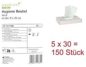 150 x Hygienebeutel Bag Hygienetüten Entsorgung Damenbinden Slipeinlagen Tampons - Bild 1 von 3