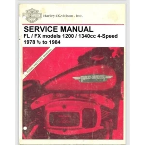Harley Davidson 1978-1984 FL FX 1200 1340 Shovelhead Service Manual 410 pages - Picture 1 of 1