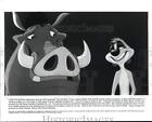 Press Photo Timon and Pumbaa from "The Lion King" perform "Stand by Me" Short