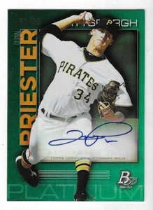 Quinn Priester 2020 Bowman Platinum MLB Top Prospects Autograph Brewers AUTO /99 - Bild 1 von 2