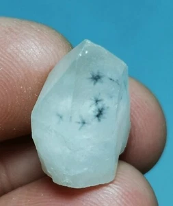 RARO Natural Hollandite Estrella Cuarzo CRISTAL Punta y Cabello Trapiche - Imagen 1 de 9