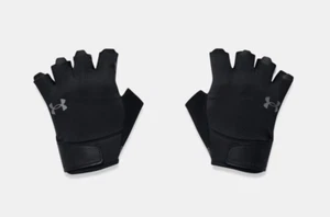 Under Armour Men's UA Training Gloves Workout Lifting Large Black 1369826 NWT - Picture 1 of 3