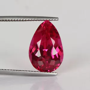 Excellent Pear Cut Red Ruby 13.00 Carat Loose Gemstone for Jewelry Making - Picture 1 of 5