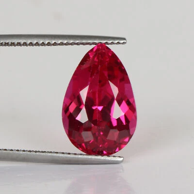 Excellent Pear Cut Red Ruby 13.00 Carat Loose Gemstone for Jewelry Making - Image 1 of 4