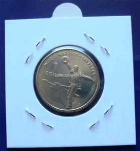 2005 $1 PEACE 60th ANNIVERSARY OF - WWII UNCIRCULATED COIN. - Bild 1 von 1