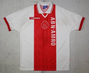 Vtg Ajax Amsterdam ABN AMBRO Umbro Home Polo Style Jersey Size XL - Picture 1 of 8