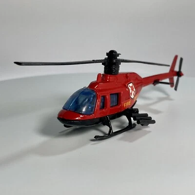 Pioneer Fire Department Helicopter Single Blade 1:64 Diecast w/ Missile Launcher - Image 1 of 4