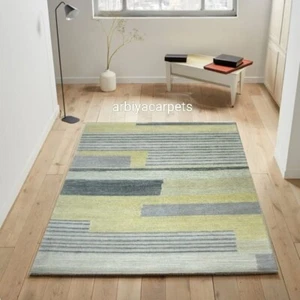 Luxurious Striped Hand-Tufted Hand Made Carpet Custom Rug Modern Designer carpet - Picture 1 of 5