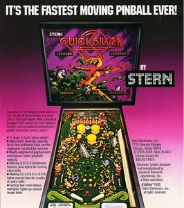 Pinball ROM CPU SET (4 chips) Stern Quicksilver - Picture 1 of 1