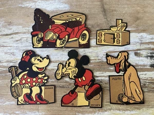 Vintage occhio di torta Topolino Minnie Pluto Disney ritagli post toast cereali anni '30 - Foto 1 di 7