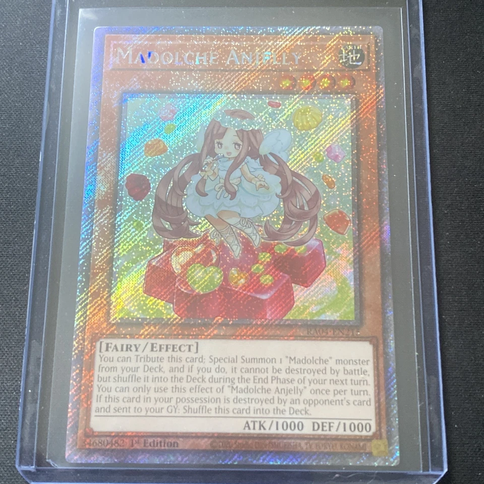 Madolche Anjelly Quarter Century Secret Rare RA04-EN215 Sole Owner Never Played - Image 1 of 3