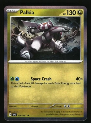 SV08: Surging Sparks #136/191 Palkia Holofoil - Image 1 of 2